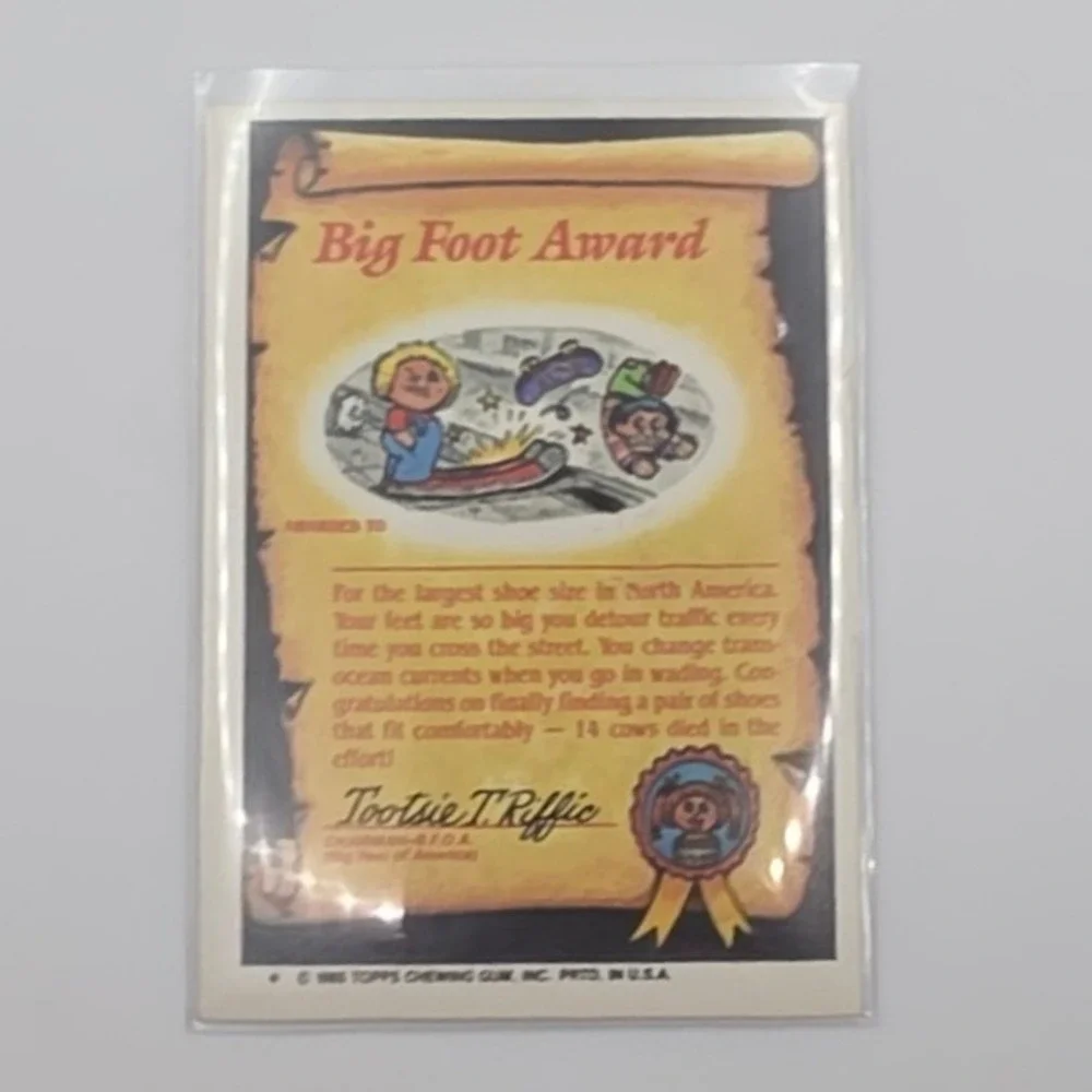 Topps Garbage Pail Kids OS2 Rob Slob 52b Multi Fair 1985 Series 2 Sticker Card